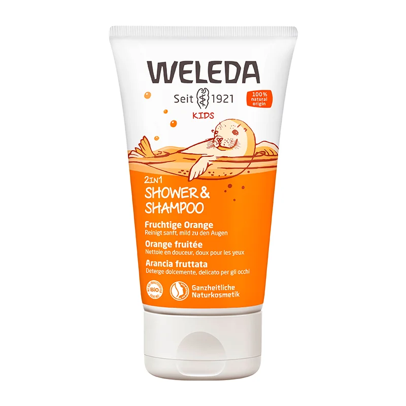 Kids 2in1 Shower and Shampoo fruchtige Orange, 150ml