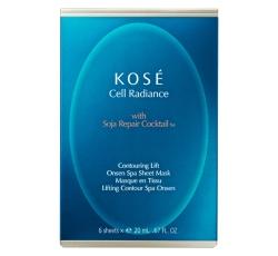 Contouring Lift Onsen Spa Sheet Mask von KOSÉ | feuchtigkeitsspendend | straffend | verbessert die Konturen kose-contouring-lift-onsen-spa-sheet-mask-6x20-ml