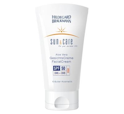 Sun and Care Aloe Vera Pflegecreme LSF 50 von HILDEGARD BRAUKMANN hildegard-braukmann-sun-and-care-aloe-vera-pflegecreme-lsf-50-75ml haut-auf-sonne-vorbereiten