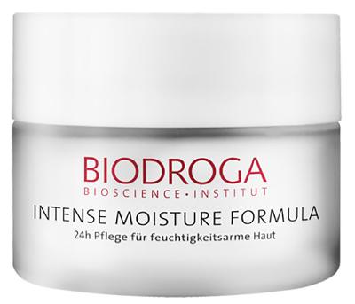 24-Stunden Pflege für feuchtigkeitsarme Haut, 50ml Biodroga Intense Moisture Formula