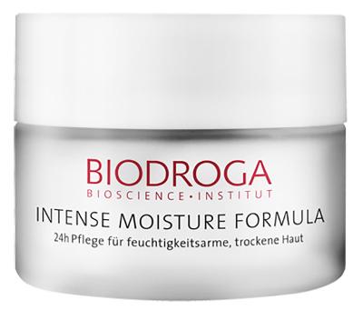 24-Stunden Pflege für feuchtigkeitsarme, trockene Haut, 50ml Biodroga Intense Moisture Formula