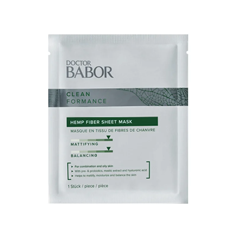 Cleanformance Hemp Fiber Sheet Mask, 1 Stück