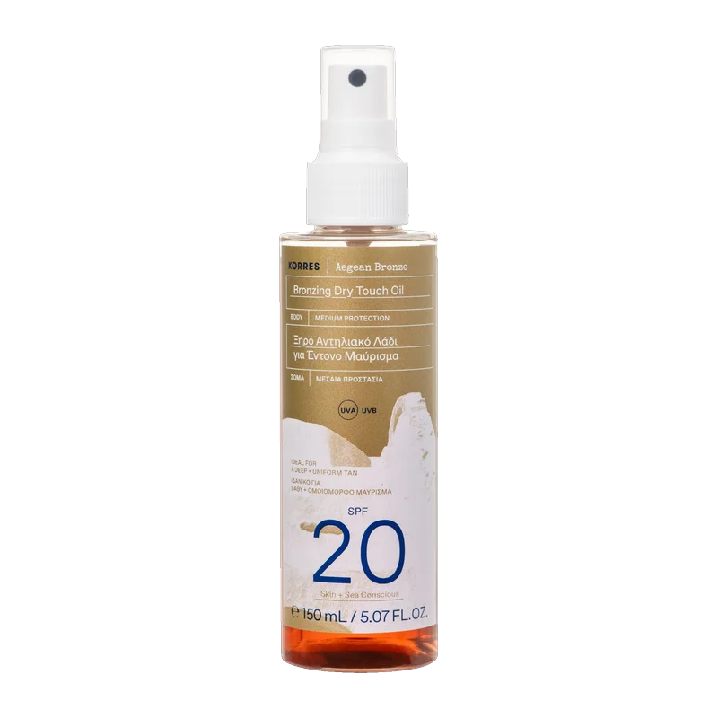 AEGEAN BRONZE Bronzing Trockenöl SPF20, 150ml