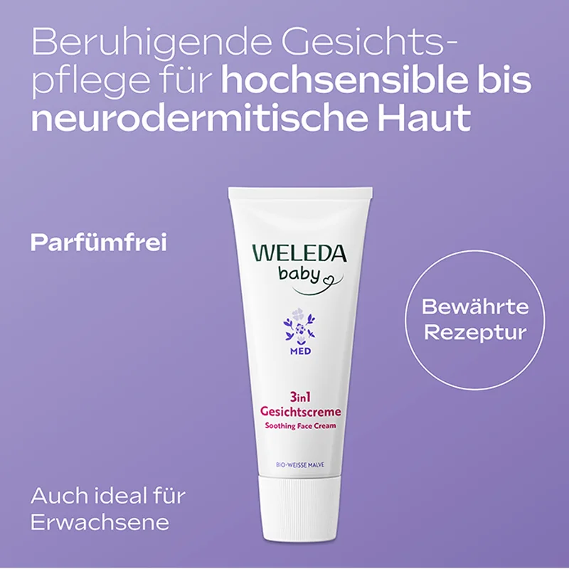 MED 3in1 Gesichtscreme Weiße Malve, 50ml