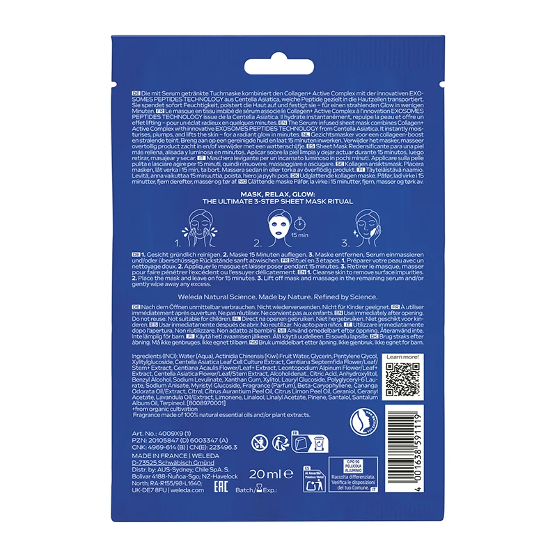 Exo Boost Tuchmaske Blauer Enzian & Edelweiss, 1 Stück