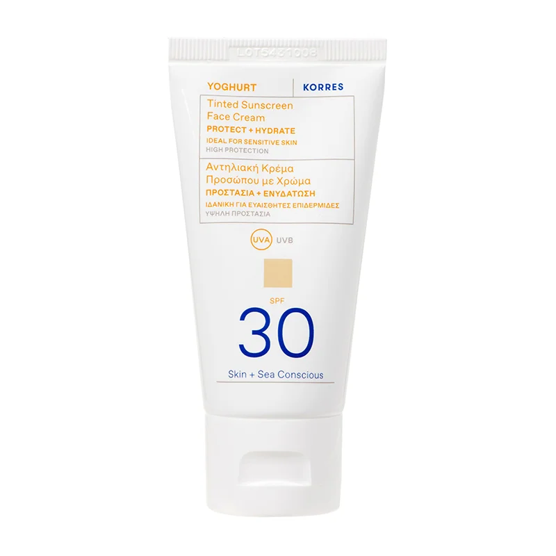 YOGHURT Getönte Sonnencreme für das Gesicht SPF30, 50ml