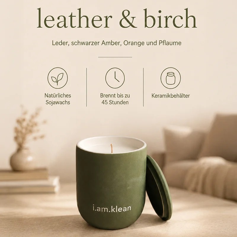 Candle Leather & Birch, 200gr
