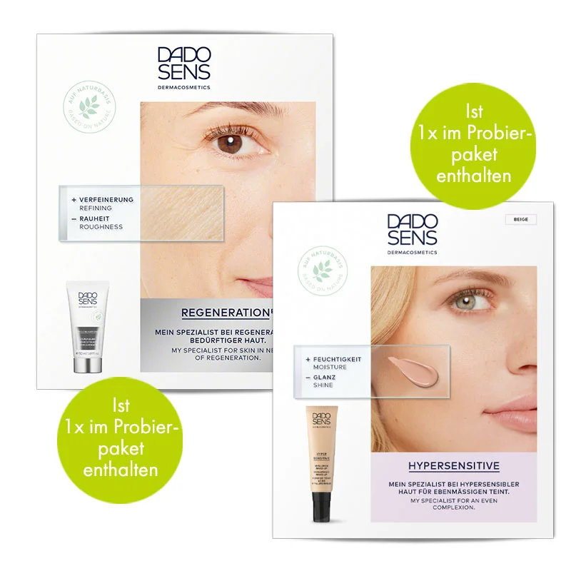 Probenbundle, DADO SENS, regenerationsbedürftige Haut