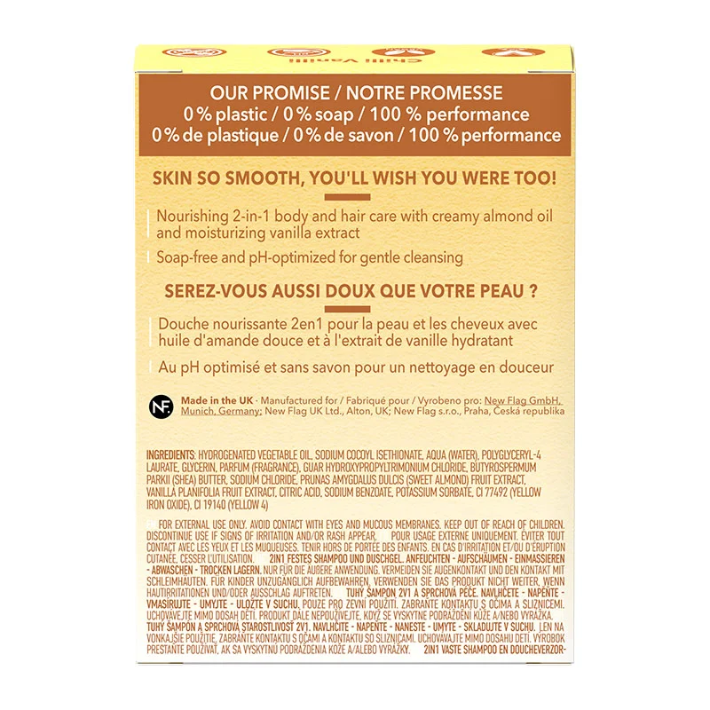 2in1 Hair & Body Bar Vanille Mandelmilch, 80g