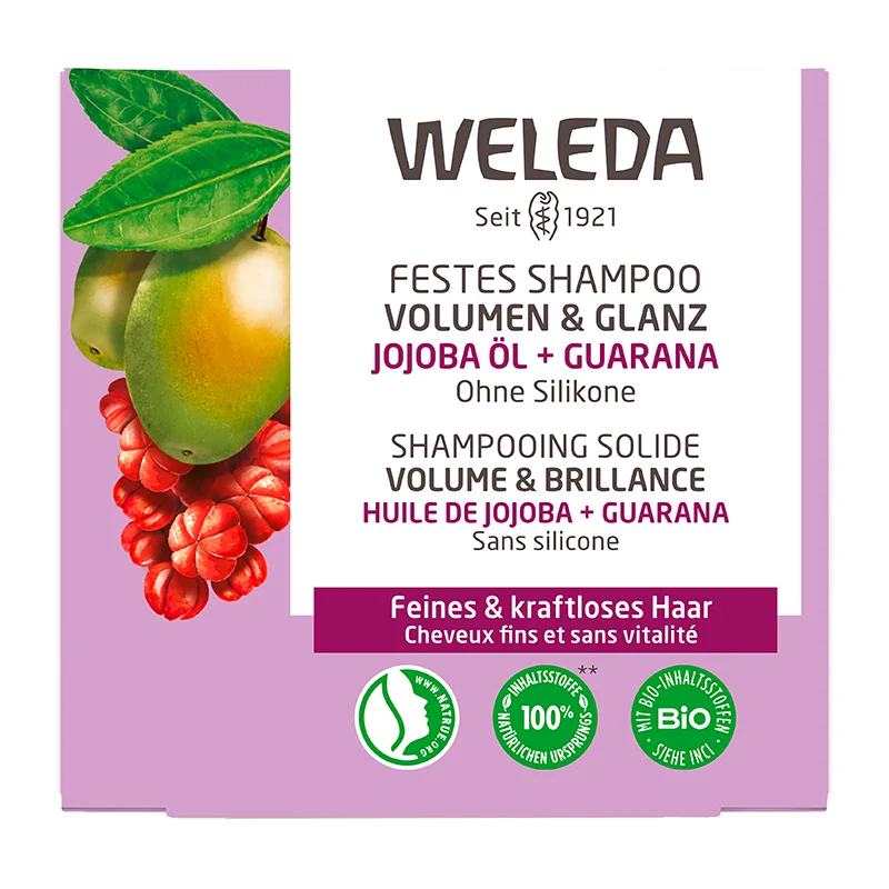 Festes Shampoo Volumen und Glanz, 50g