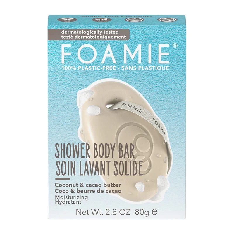 Feste Duschpflege mit Kokosnussöl, 80g