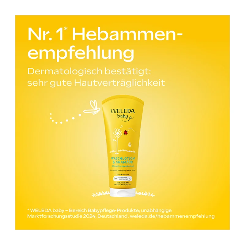 Calendula Waschlotion und Shampoo, 200ml
