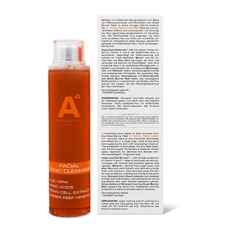 A4 Facial Tonic Cleanser, 200ml