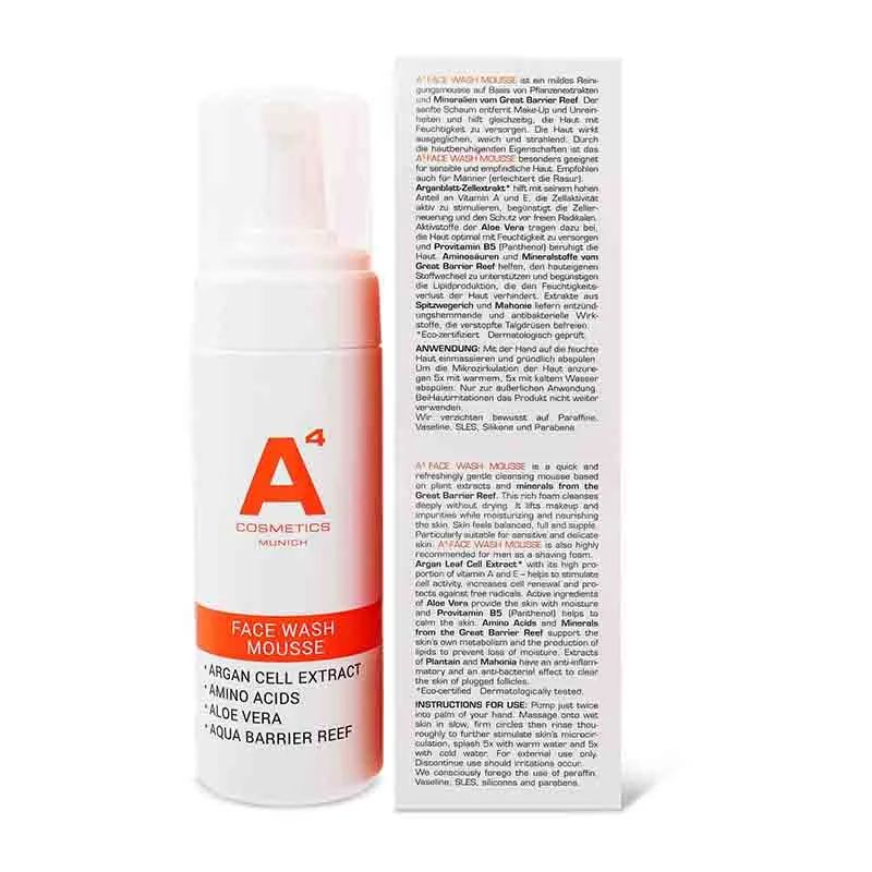 A4 Face Wash Mousse, 150ml