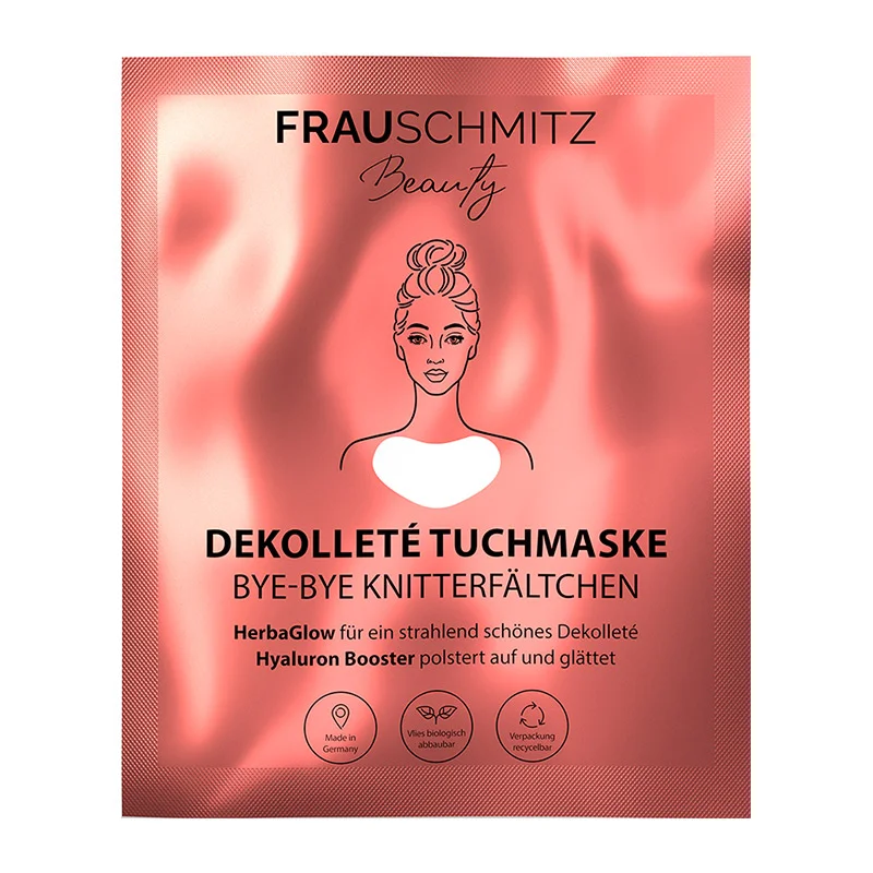 Dekolleté Tuchmaske, 1 Stück Dekolleté Tuchmaske, 1 Stück