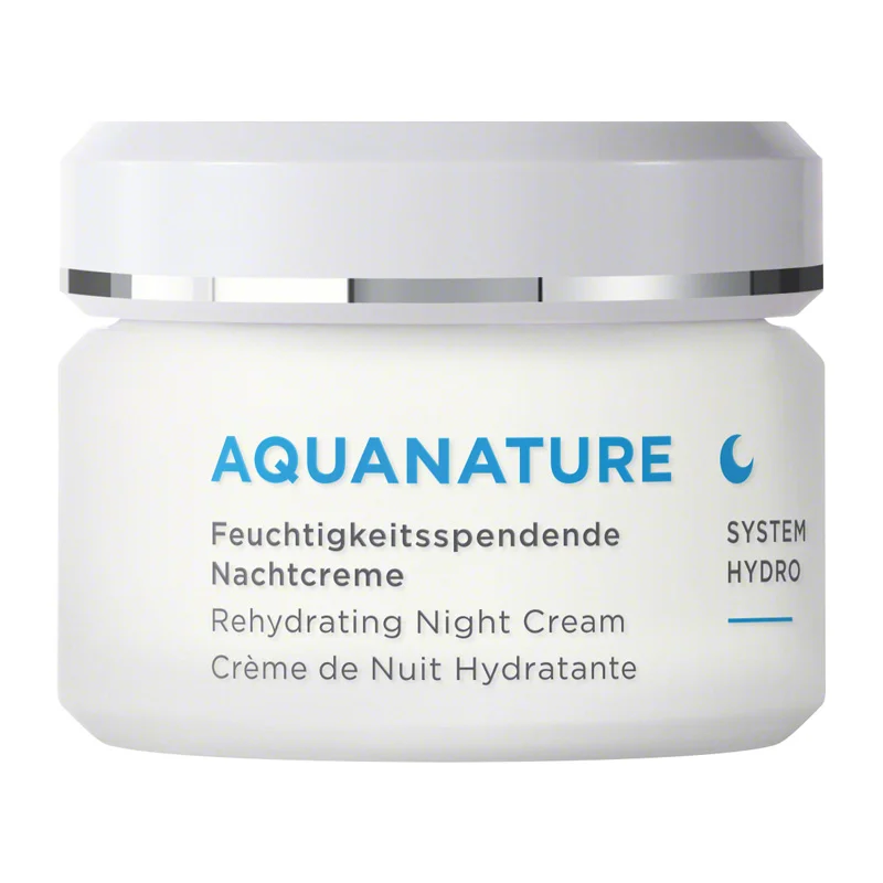 AQUANATURE, Feuchtigkeitsspendende Nachtcreme, 50ml