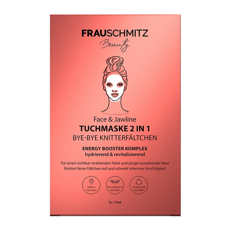 Gesichtstuchmaske Face & Jawline, 3 Stück