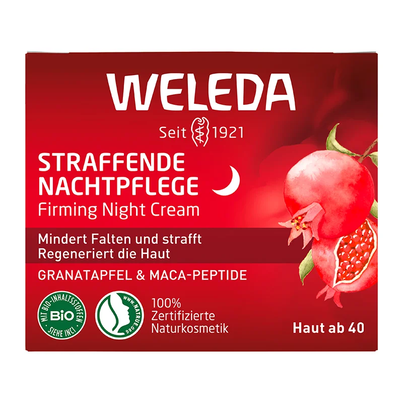 Straffende Nachtpflege Granatapfel und Maca-Peptide, 40ml
