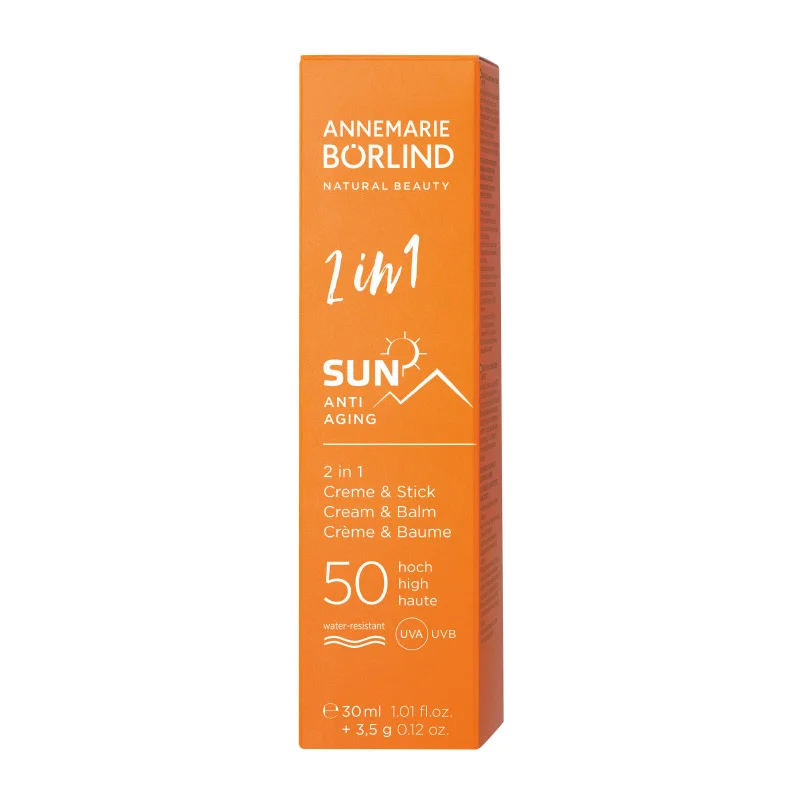 2 in 1 Sonnen- Creme und Stick LSF 50, 30ml
