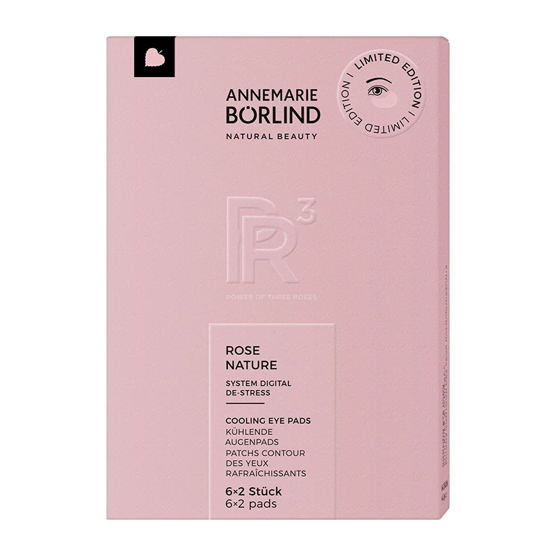 ROSE NATURE, Cooling Eye Pads, 6x2 Stück