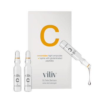 Ceramides night ampoules + Lupine with glutaminated peptides