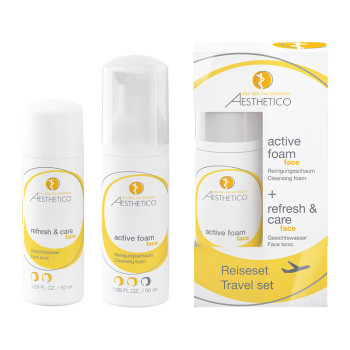 Reiseset Refresh und Care und Active Foam, 2x50ml